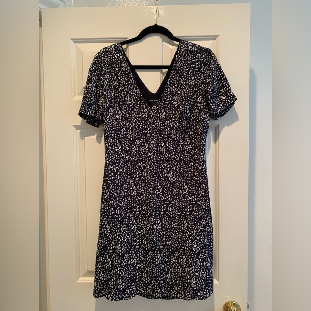 Club Monaco navy floral dress